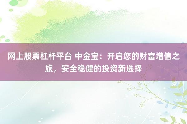 网上股票杠杆平台 中金宝：开启您的财富增值之旅，安全稳健的投资新选择