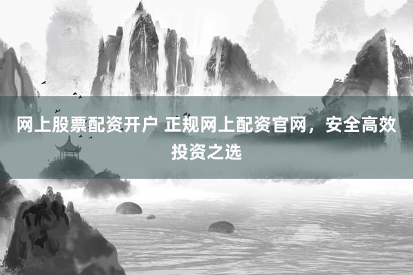 网上股票配资开户 正规网上配资官网，安全高效投资之选