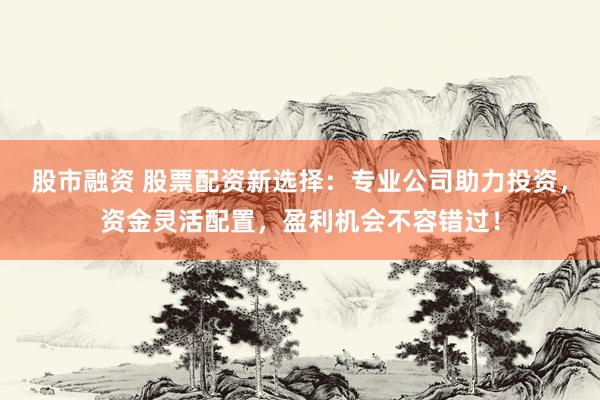 股市融资 股票配资新选择：专业公司助力投资，资金灵活配置，盈利机会不容错过！