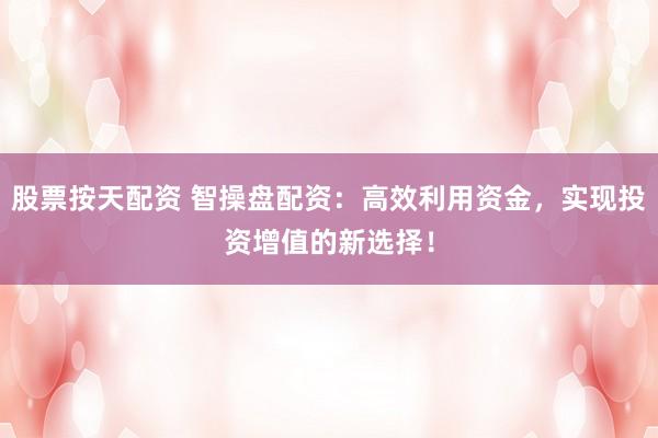 股票按天配资 智操盘配资：高效利用资金，实现投资增值的新选择！